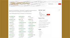 Desktop Screenshot of freearticlesplr.com