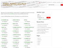 Tablet Screenshot of freearticlesplr.com